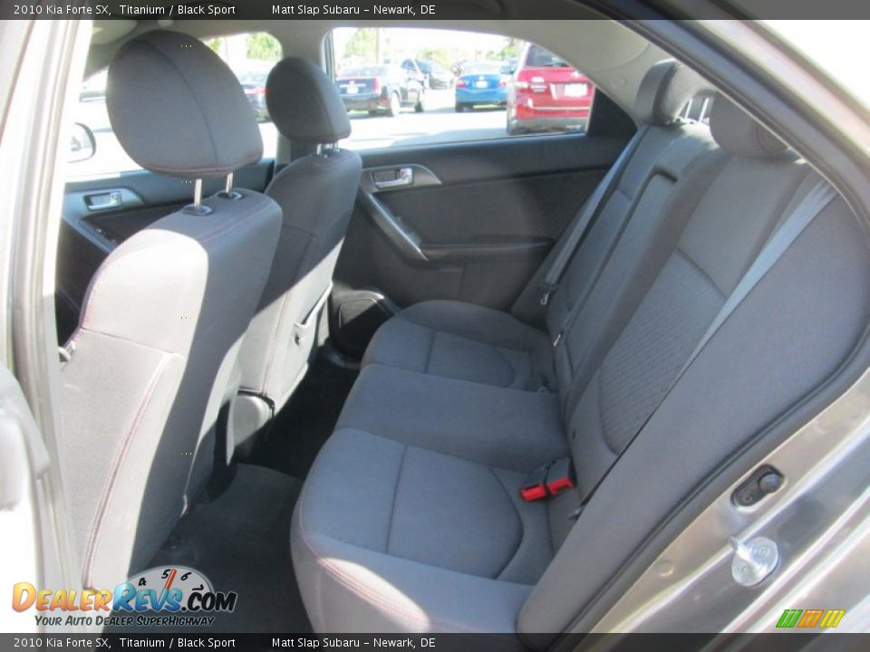 2010 Kia Forte SX Titanium / Black Sport Photo #20