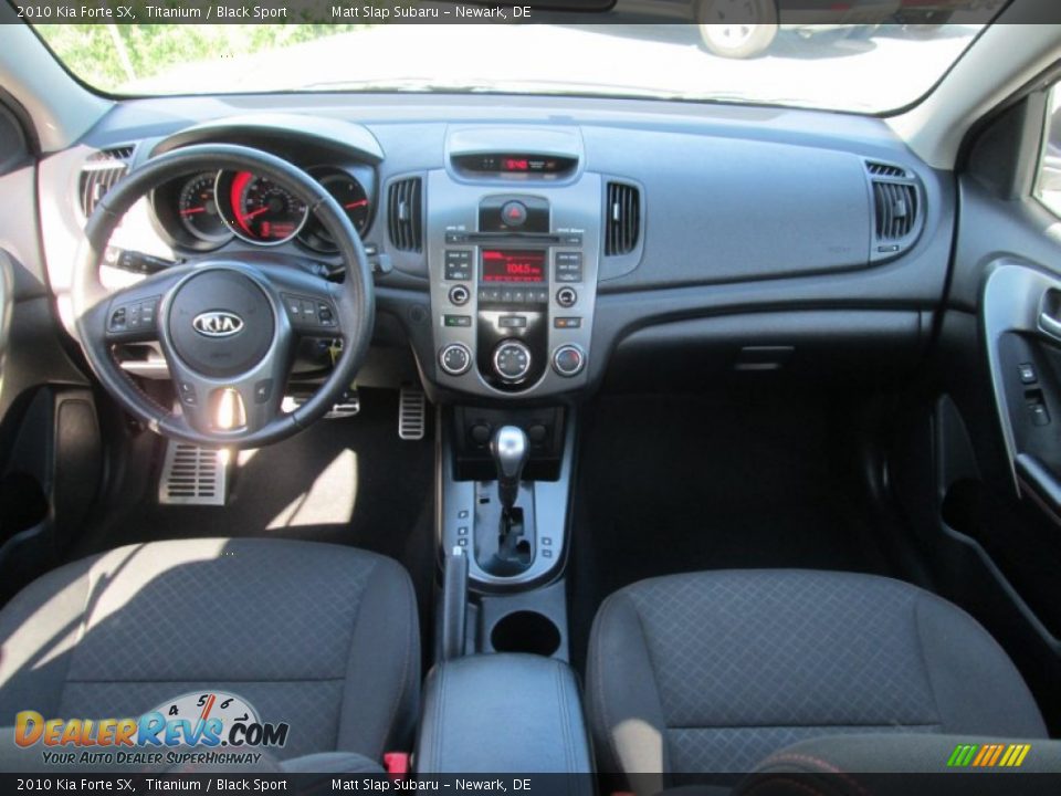 2010 Kia Forte SX Titanium / Black Sport Photo #23