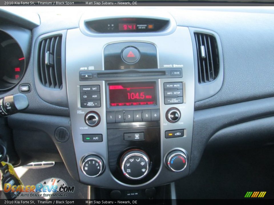 2010 Kia Forte SX Titanium / Black Sport Photo #24