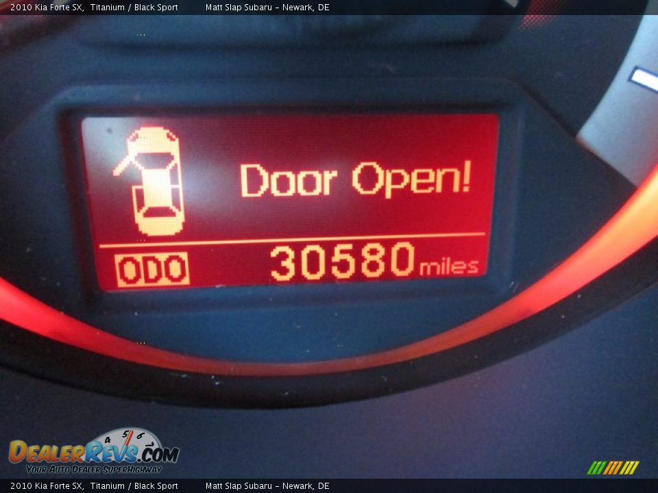 2010 Kia Forte SX Titanium / Black Sport Photo #27