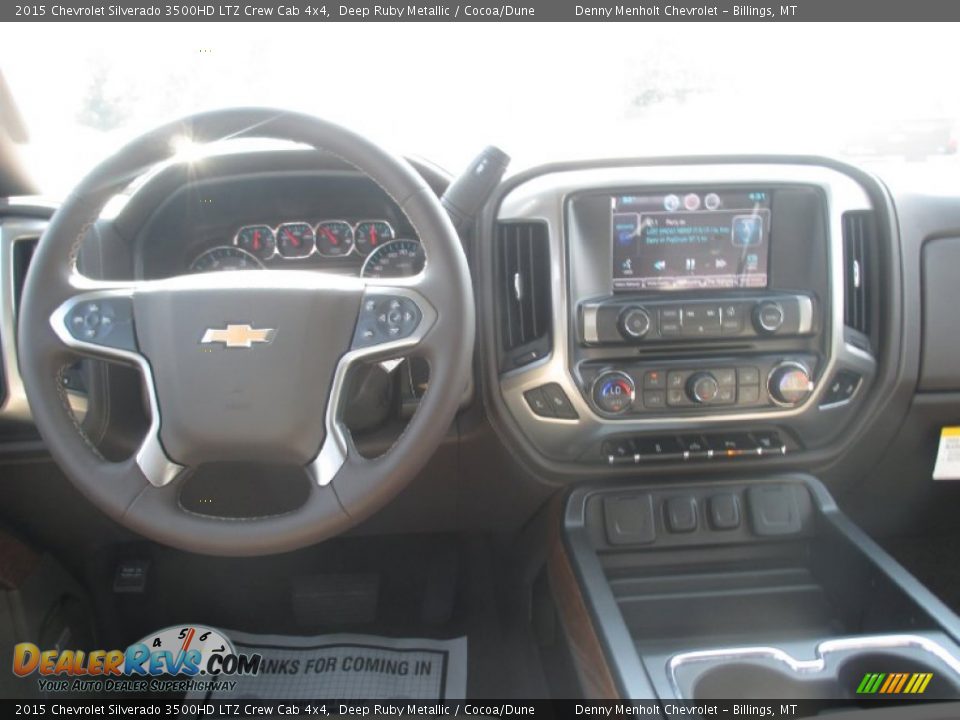 2015 Chevrolet Silverado 3500HD LTZ Crew Cab 4x4 Deep Ruby Metallic / Cocoa/Dune Photo #10
