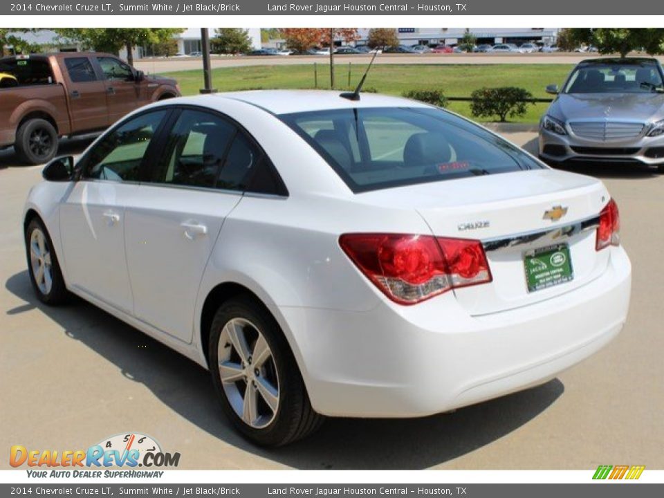 2014 Chevrolet Cruze LT Summit White / Jet Black/Brick Photo #8