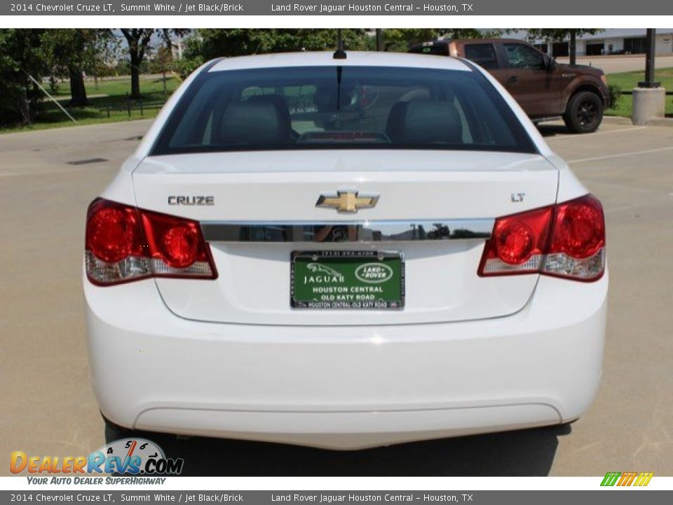 2014 Chevrolet Cruze LT Summit White / Jet Black/Brick Photo #9