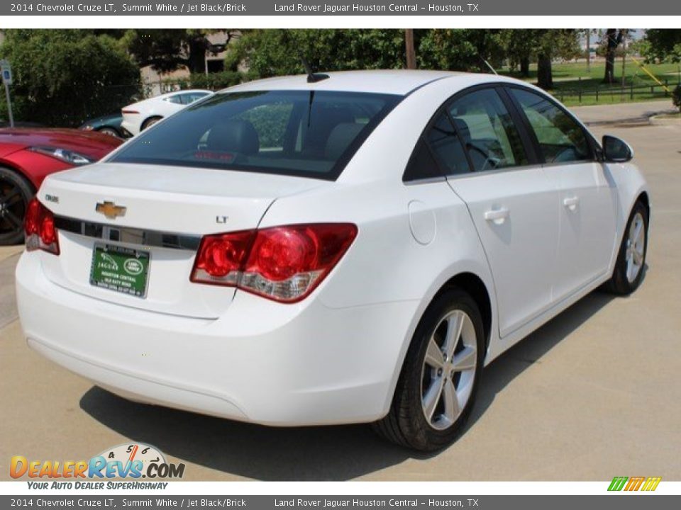 2014 Chevrolet Cruze LT Summit White / Jet Black/Brick Photo #10