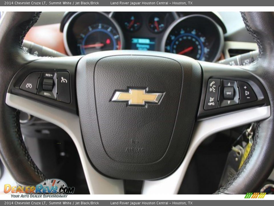 2014 Chevrolet Cruze LT Summit White / Jet Black/Brick Photo #16