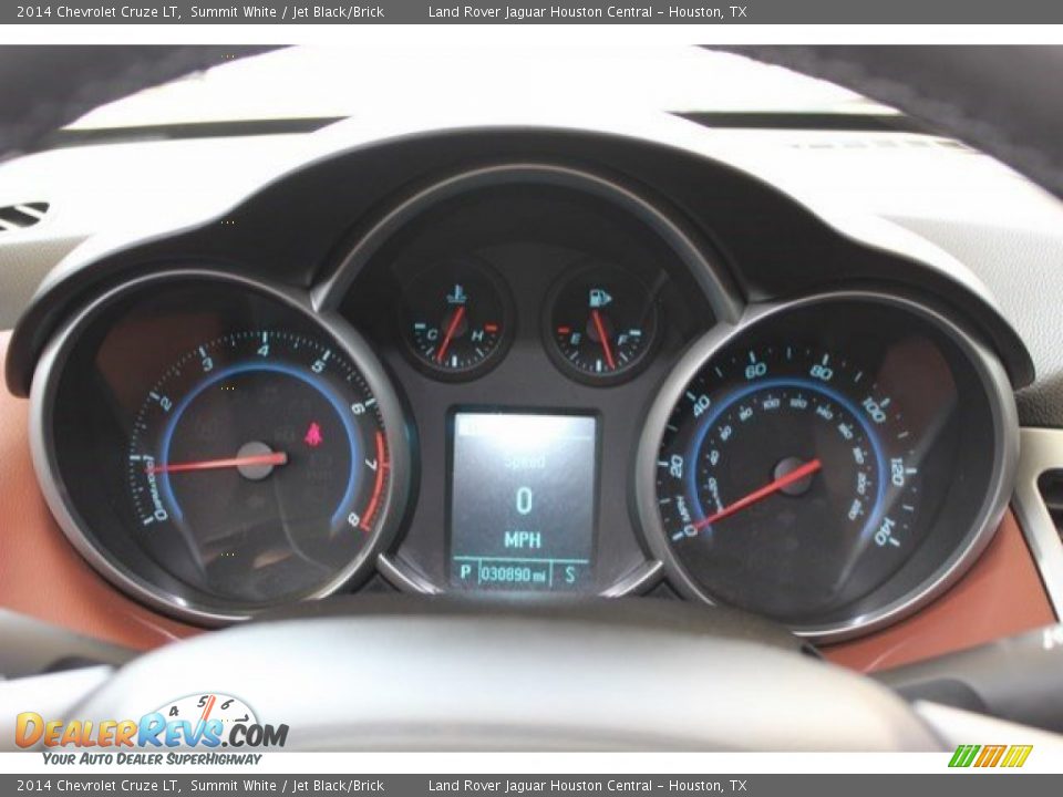 2014 Chevrolet Cruze LT Summit White / Jet Black/Brick Photo #21