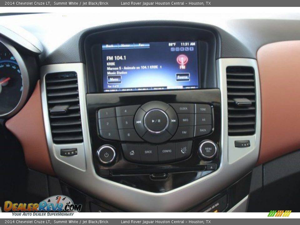 2014 Chevrolet Cruze LT Summit White / Jet Black/Brick Photo #23