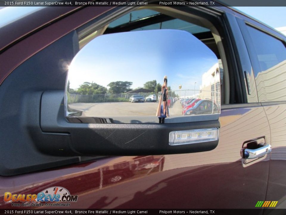 2015 Ford F150 Lariat SuperCrew 4x4 Bronze Fire Metallic / Medium Light Camel Photo #13