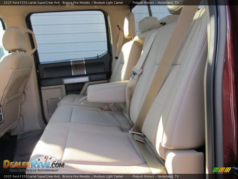 2015 Ford F150 Lariat SuperCrew 4x4 Bronze Fire Metallic / Medium Light Camel Photo #19