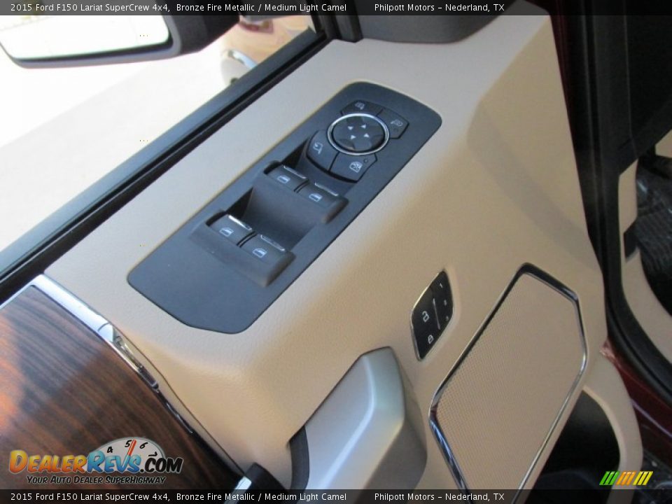 2015 Ford F150 Lariat SuperCrew 4x4 Bronze Fire Metallic / Medium Light Camel Photo #21