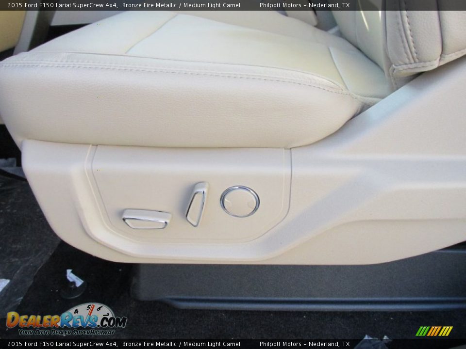 2015 Ford F150 Lariat SuperCrew 4x4 Bronze Fire Metallic / Medium Light Camel Photo #23