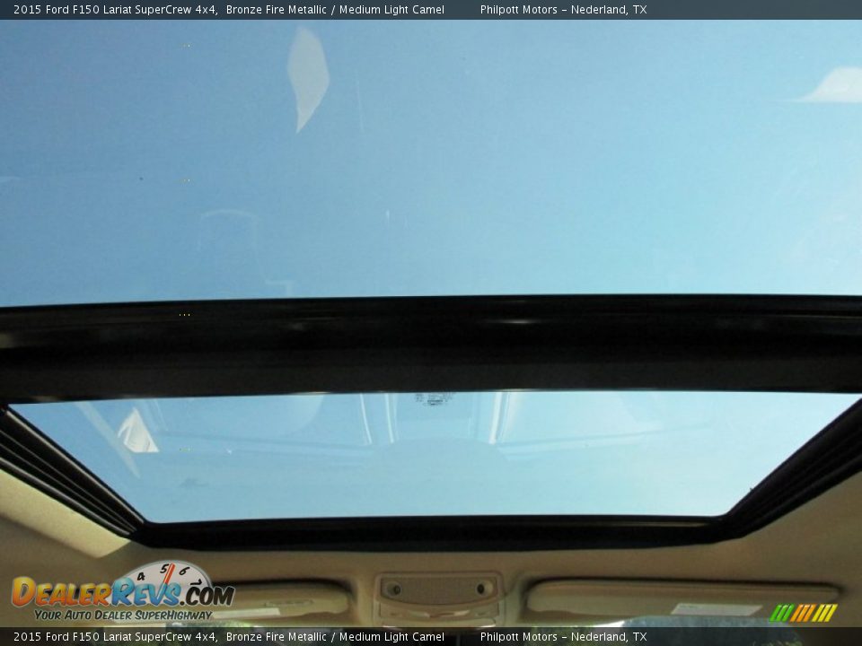 2015 Ford F150 Lariat SuperCrew 4x4 Bronze Fire Metallic / Medium Light Camel Photo #24