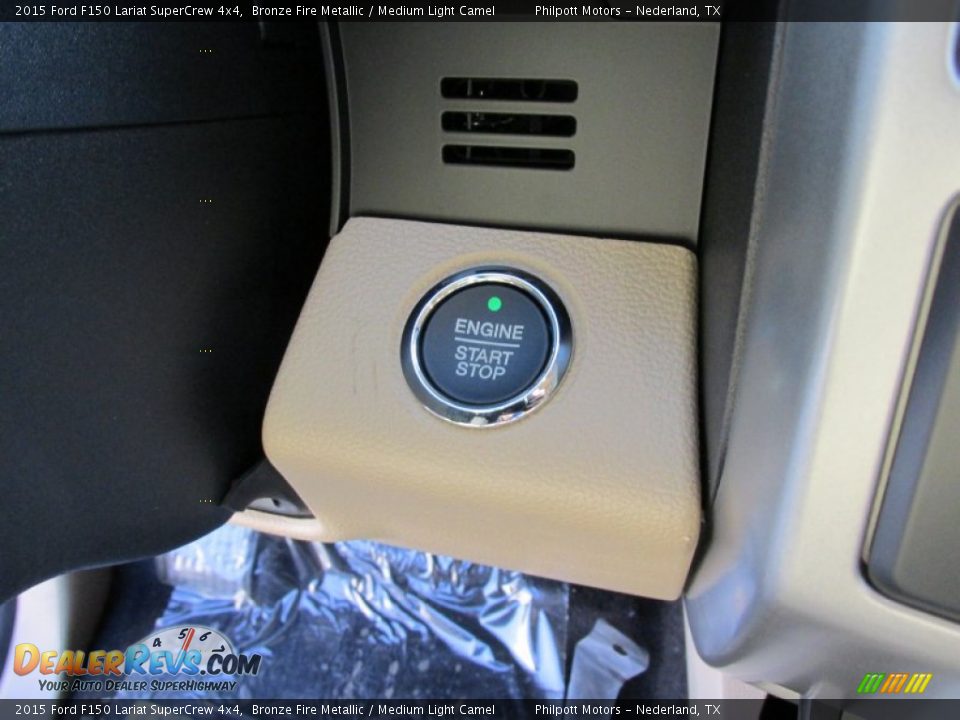 2015 Ford F150 Lariat SuperCrew 4x4 Bronze Fire Metallic / Medium Light Camel Photo #33