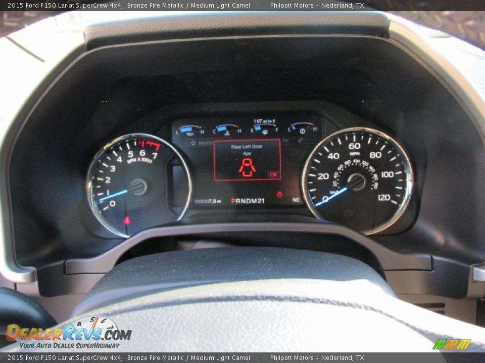 2015 Ford F150 Lariat SuperCrew 4x4 Bronze Fire Metallic / Medium Light Camel Photo #35