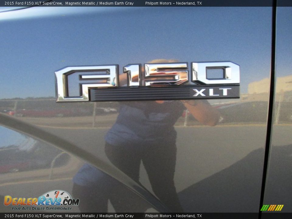 2015 Ford F150 XLT SuperCrew Magnetic Metallic / Medium Earth Gray Photo #14
