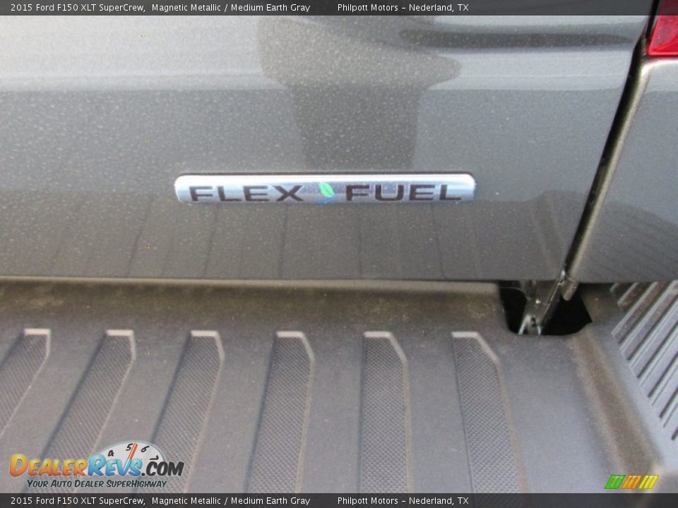 2015 Ford F150 XLT SuperCrew Magnetic Metallic / Medium Earth Gray Photo #16