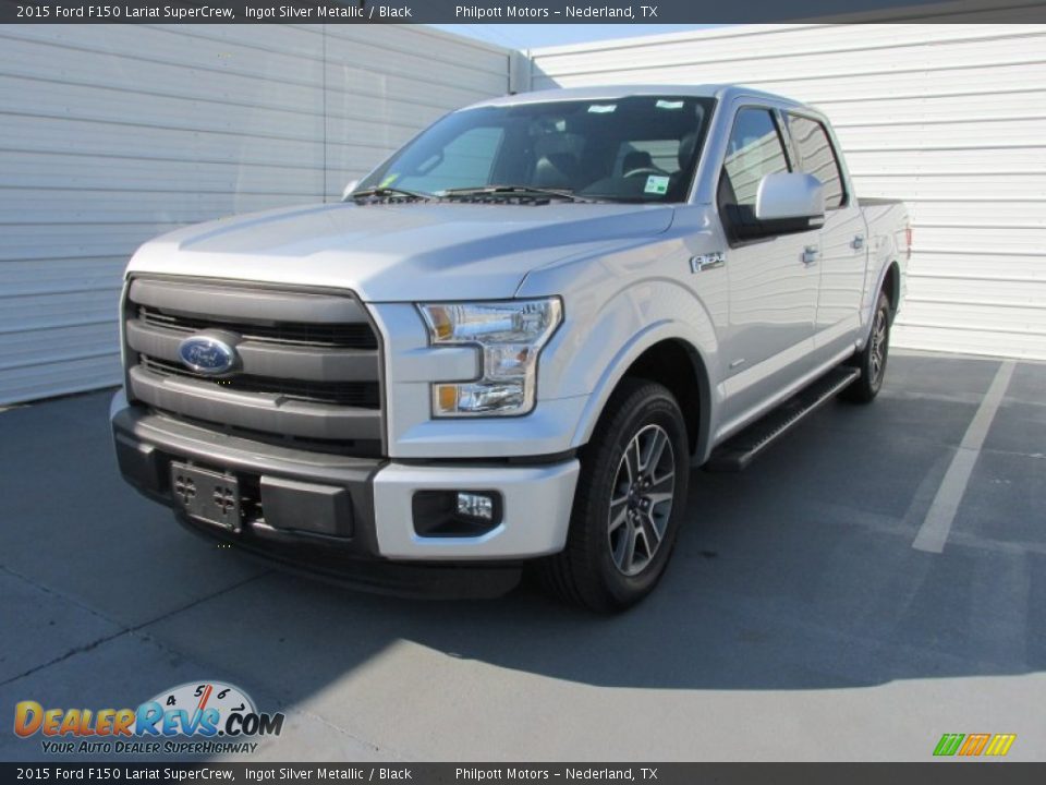 Front 3/4 View of 2015 Ford F150 Lariat SuperCrew Photo #7