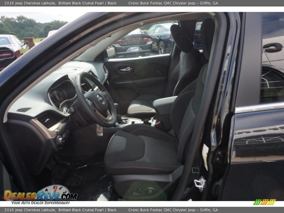2016 Jeep Cherokee Latitude Brilliant Black Crystal Pearl / Black Photo #9
