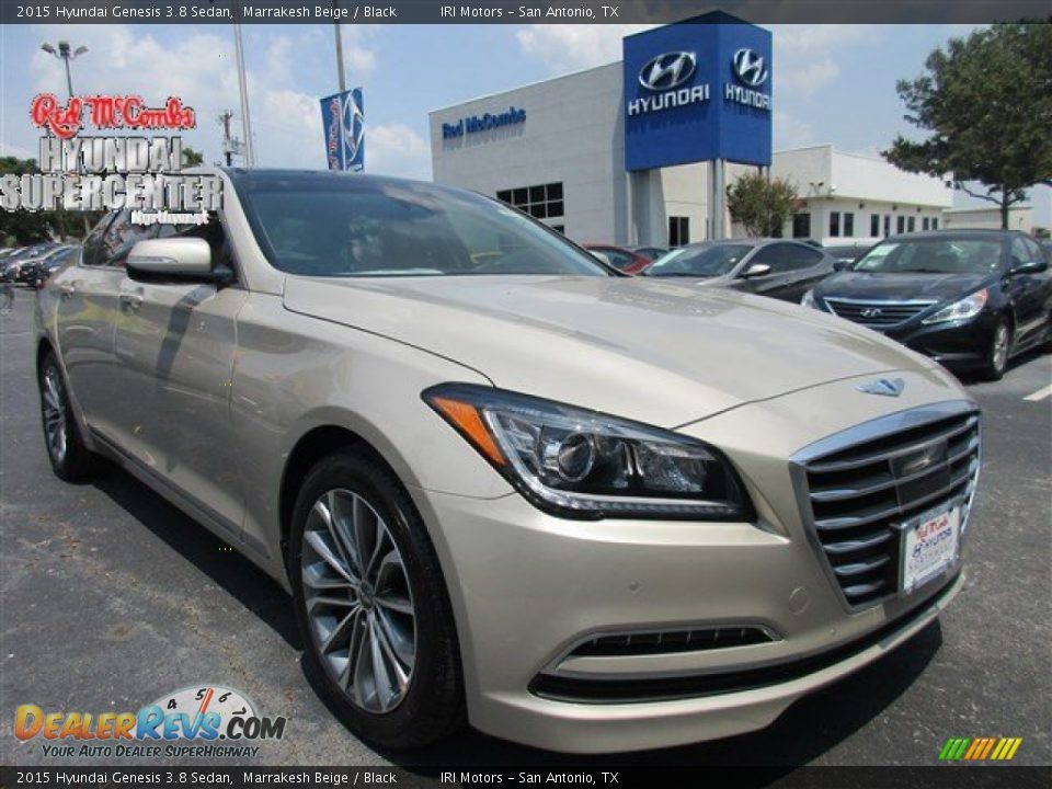 2015 Hyundai Genesis 3.8 Sedan Marrakesh Beige / Black Photo #1