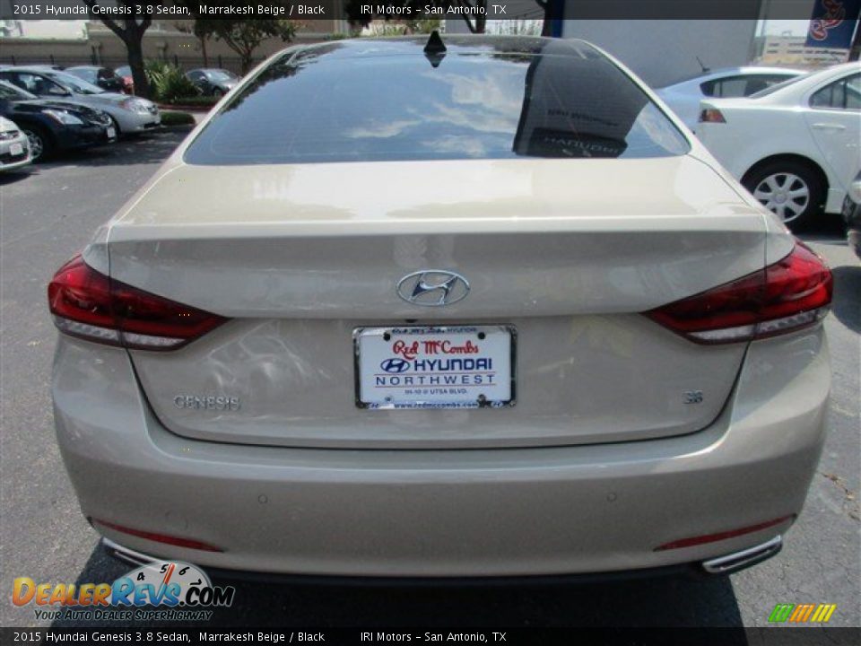 2015 Hyundai Genesis 3.8 Sedan Marrakesh Beige / Black Photo #5