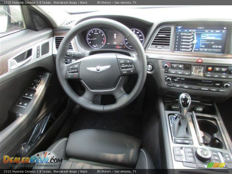 2015 Hyundai Genesis 3.8 Sedan Marrakesh Beige / Black Photo #11