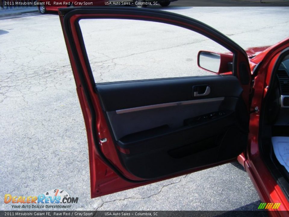 2011 Mitsubishi Galant FE Rave Red / Gray Sport Photo #5