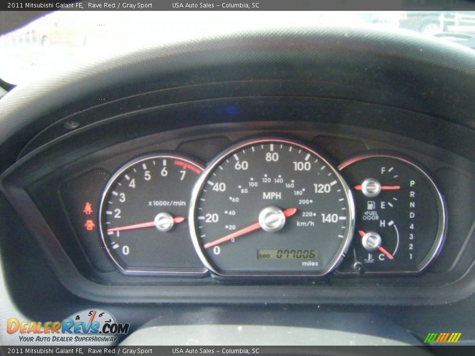 2011 Mitsubishi Galant FE Rave Red / Gray Sport Photo #8