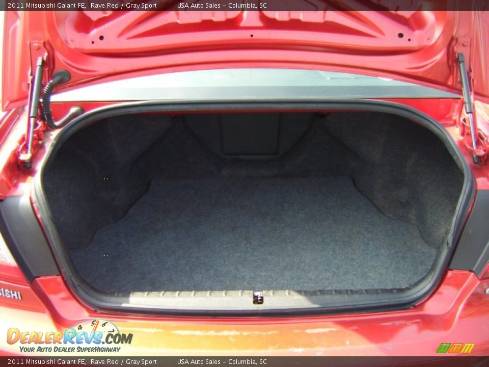 2011 Mitsubishi Galant FE Rave Red / Gray Sport Photo #15