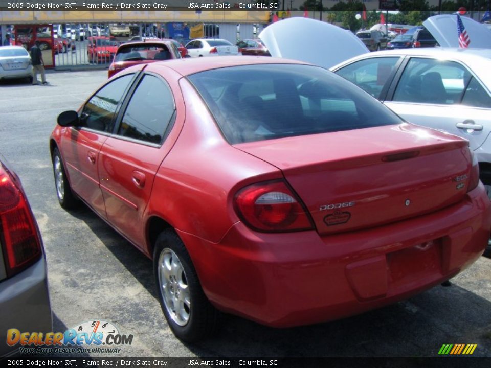 2005 Dodge Neon SXT Flame Red / Dark Slate Gray Photo #3
