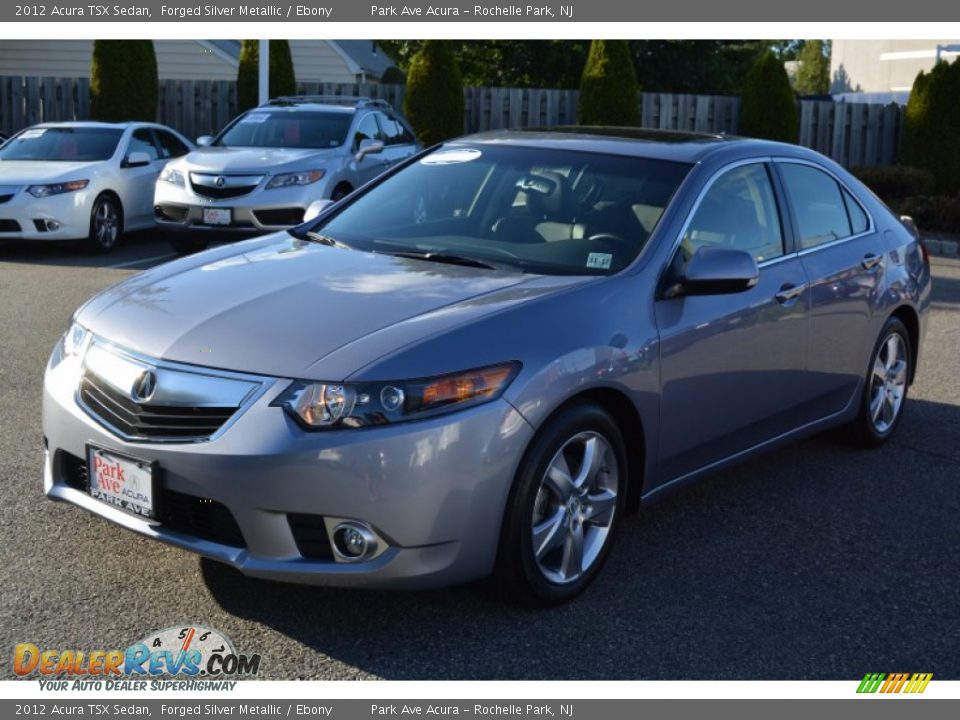2012 Acura TSX Sedan Forged Silver Metallic / Ebony Photo #6