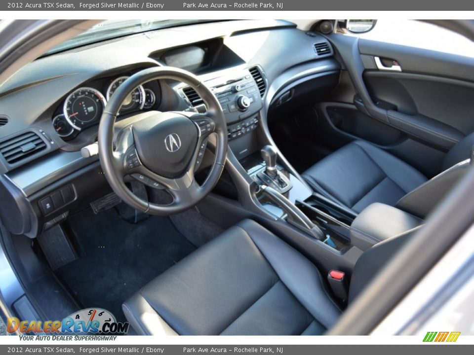 2012 Acura TSX Sedan Forged Silver Metallic / Ebony Photo #10