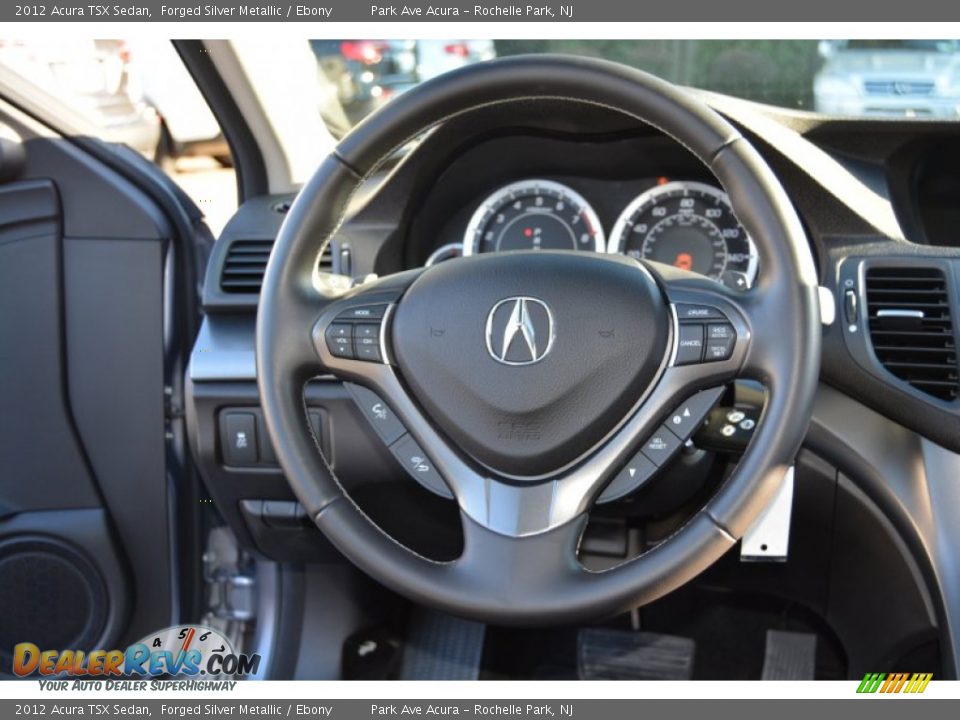 2012 Acura TSX Sedan Forged Silver Metallic / Ebony Photo #17