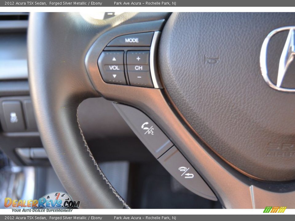 2012 Acura TSX Sedan Forged Silver Metallic / Ebony Photo #18