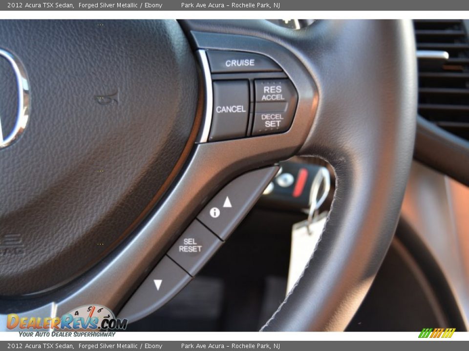 2012 Acura TSX Sedan Forged Silver Metallic / Ebony Photo #19