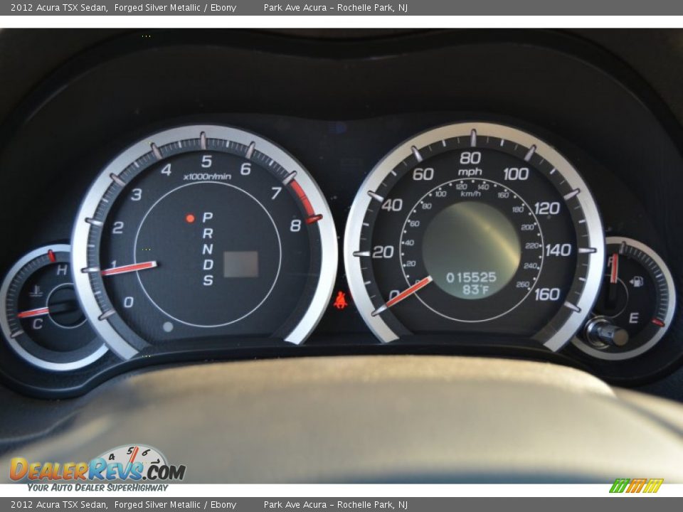 2012 Acura TSX Sedan Forged Silver Metallic / Ebony Photo #20