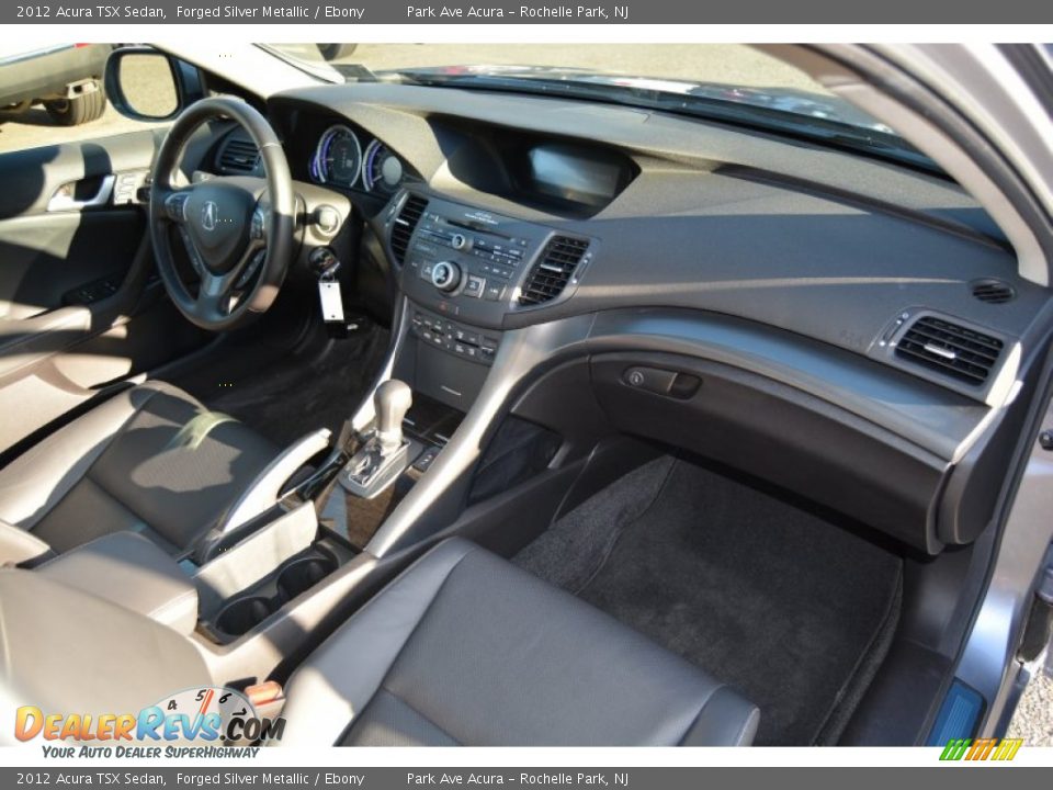 2012 Acura TSX Sedan Forged Silver Metallic / Ebony Photo #26