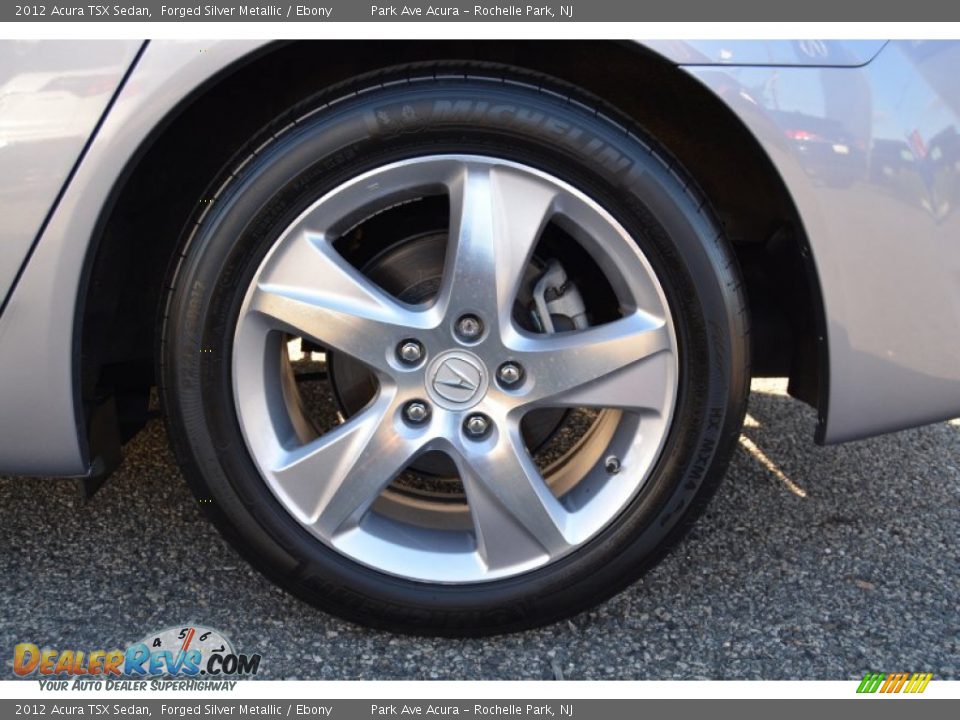 2012 Acura TSX Sedan Forged Silver Metallic / Ebony Photo #31
