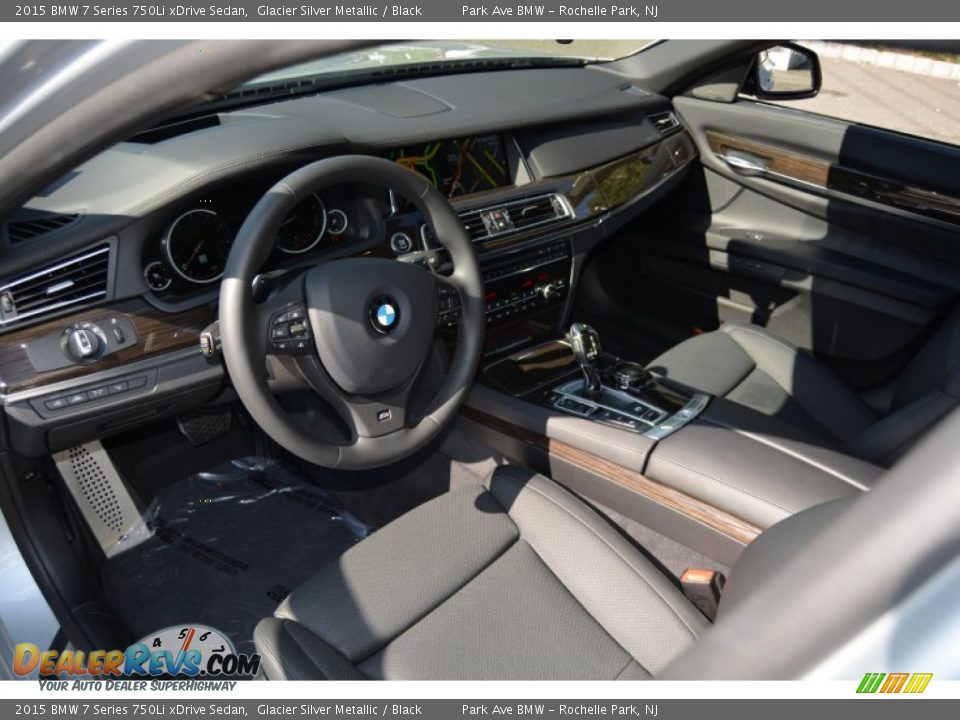 2015 BMW 7 Series 750Li xDrive Sedan Glacier Silver Metallic / Black Photo #12