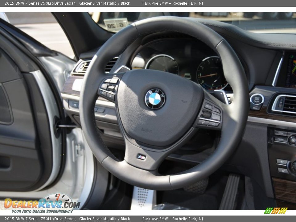 2015 BMW 7 Series 750Li xDrive Sedan Glacier Silver Metallic / Black Photo #19