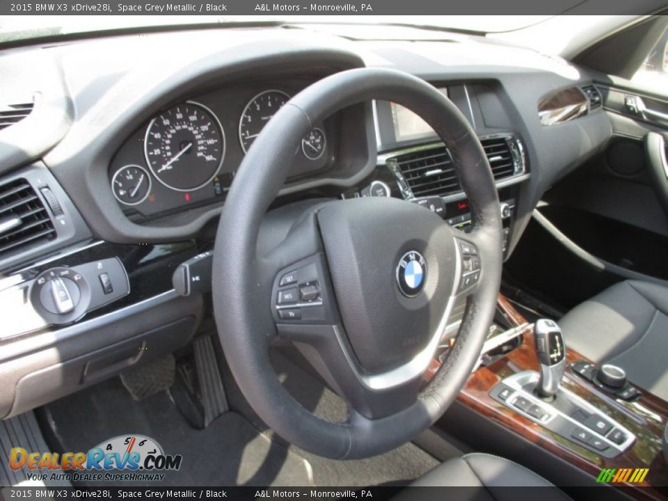 2015 BMW X3 xDrive28i Space Grey Metallic / Black Photo #15