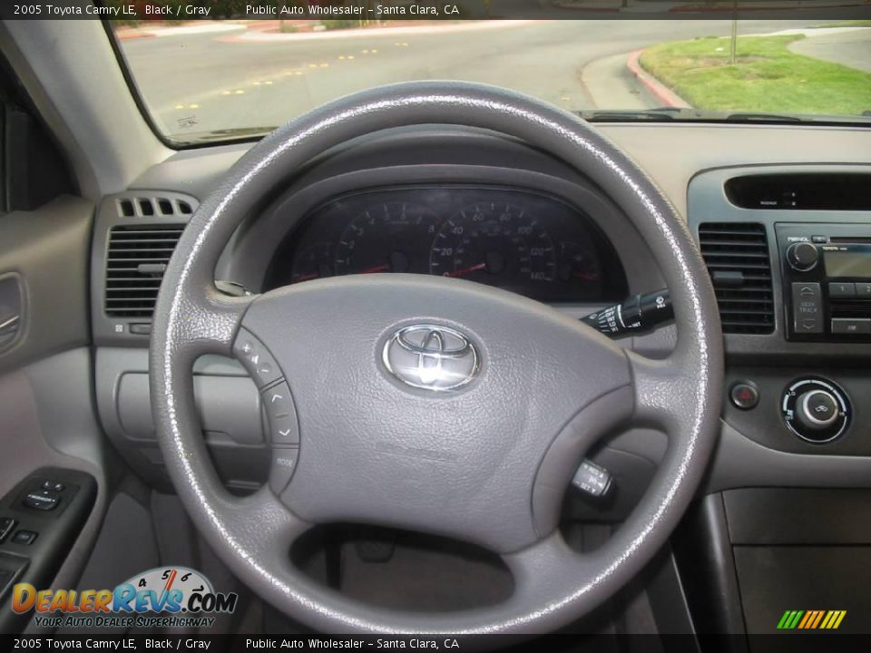 2005 Toyota Camry LE Black / Gray Photo #12