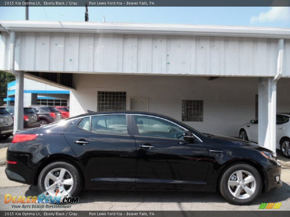 2015 Kia Optima LX Ebony Black / Gray Photo #1