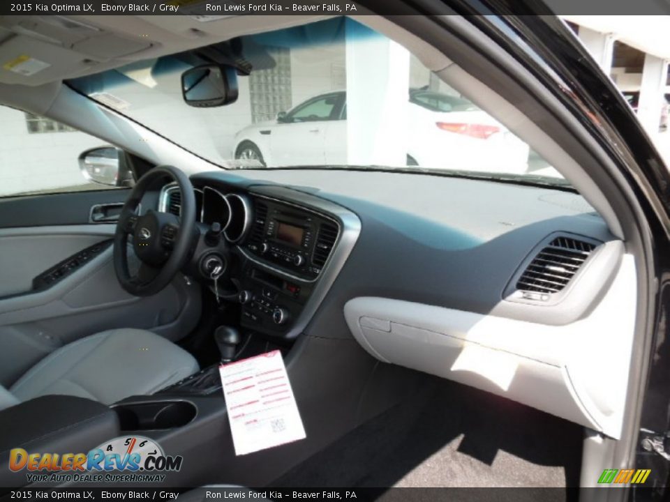 2015 Kia Optima LX Ebony Black / Gray Photo #2