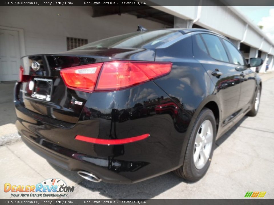 2015 Kia Optima LX Ebony Black / Gray Photo #3