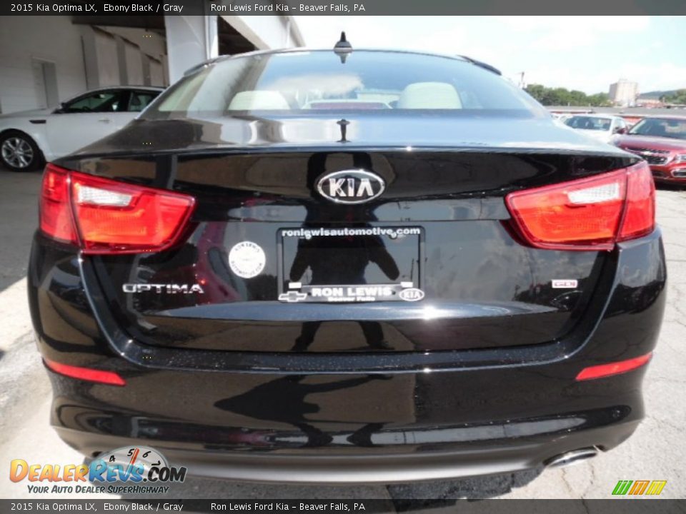 2015 Kia Optima LX Ebony Black / Gray Photo #4