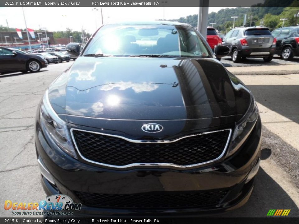 2015 Kia Optima LX Ebony Black / Gray Photo #8