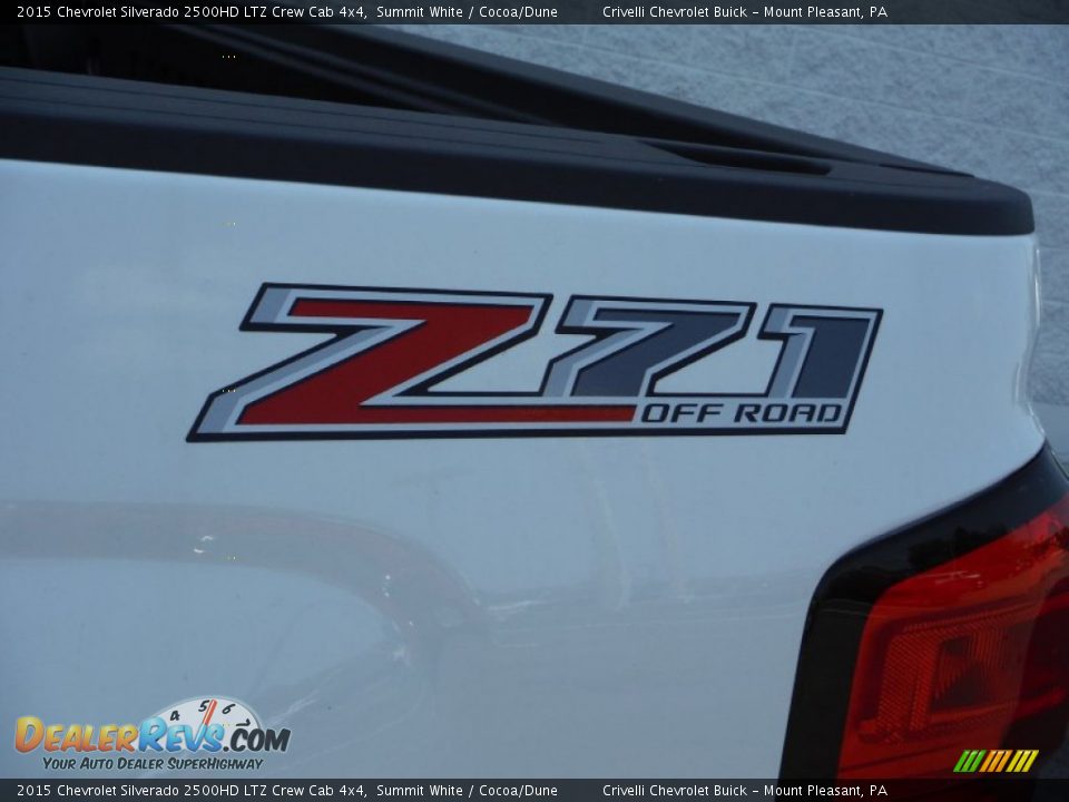2015 Chevrolet Silverado 2500HD LTZ Crew Cab 4x4 Summit White / Cocoa/Dune Photo #5
