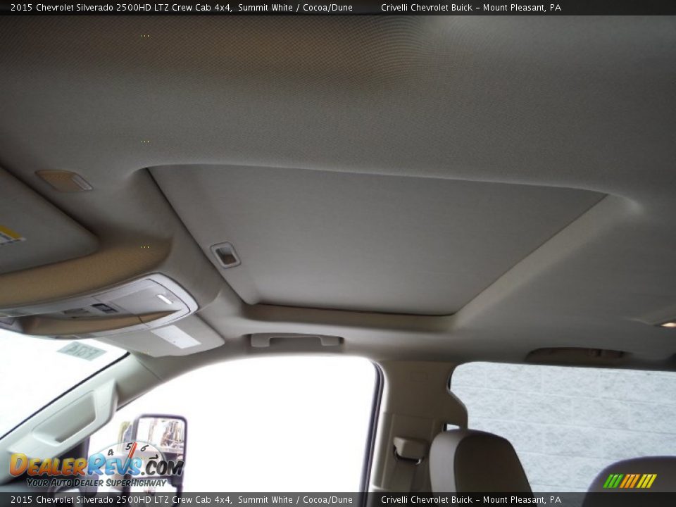 2015 Chevrolet Silverado 2500HD LTZ Crew Cab 4x4 Summit White / Cocoa/Dune Photo #11