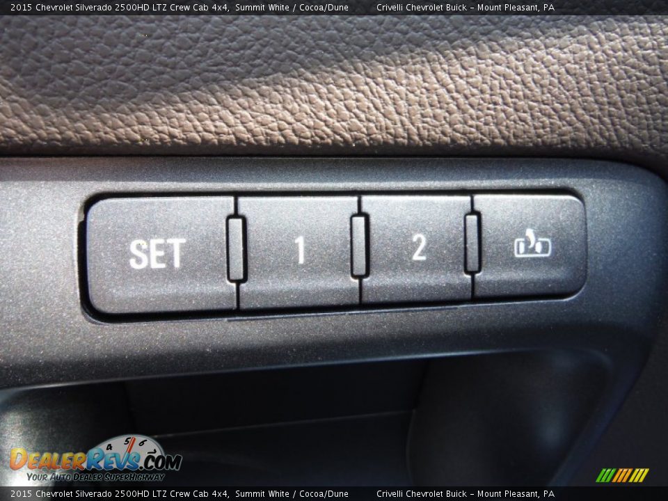 2015 Chevrolet Silverado 2500HD LTZ Crew Cab 4x4 Summit White / Cocoa/Dune Photo #16