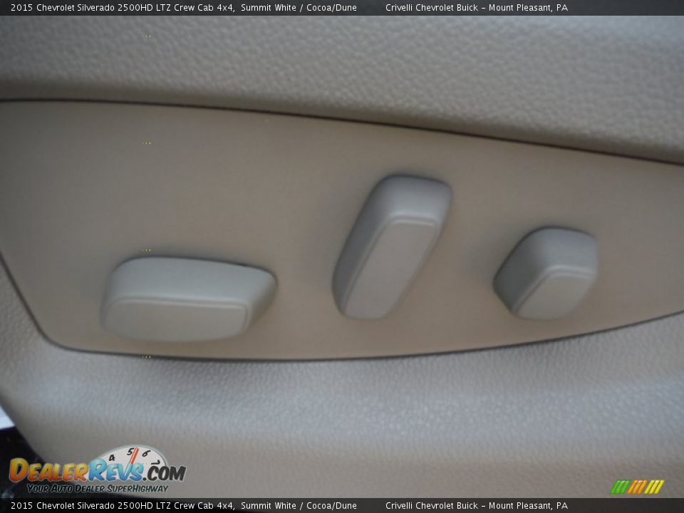 2015 Chevrolet Silverado 2500HD LTZ Crew Cab 4x4 Summit White / Cocoa/Dune Photo #18